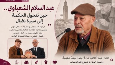 صورة عبد السلام الشعباوي.. حين تتحول الحكمة إلى سيرة نضال