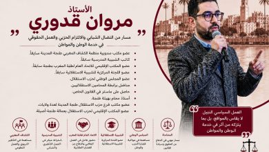 صورة الأستاذ مروان قدوري.. حين يلتقي الالتزام السياسي بالرسالة الحقوقية